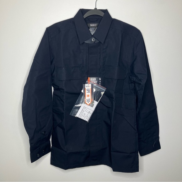 NWT 5.11 TACTICAL Ripstop TDU Long Sleeve Shirt Dark Navy XS - Picture 2 of 5